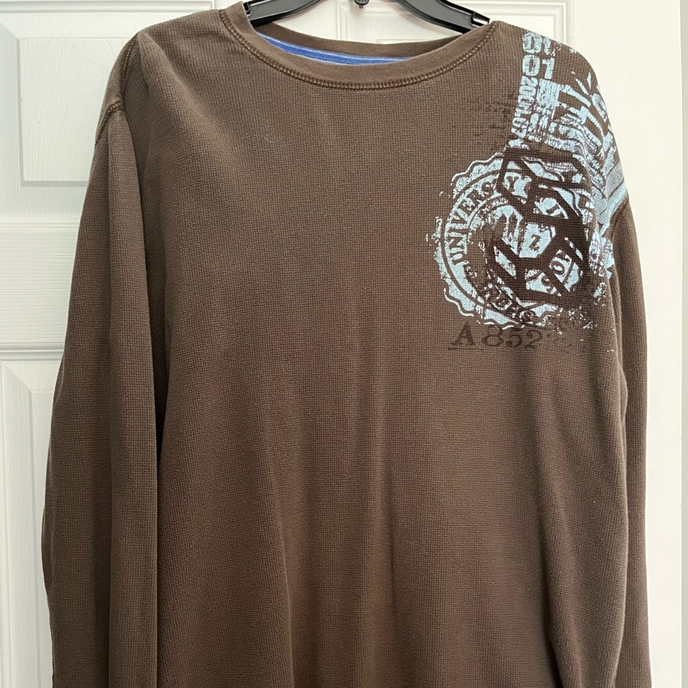 Men’s long sleeve Henley shirt
